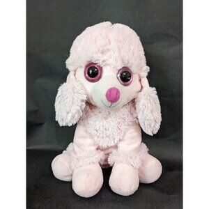Goffa Pink Poodle  dog plush stuffed animal  toy 12"